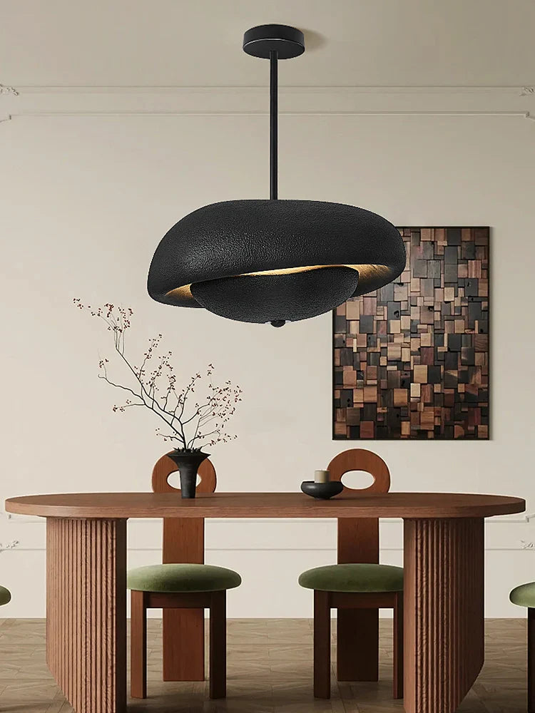 lámpara de techo moderna diseño wabi-sabi para bar y mesa redonda