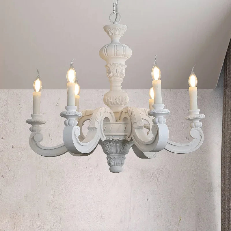 lámpara de madera tallada y vidrio de Murano retro elegante