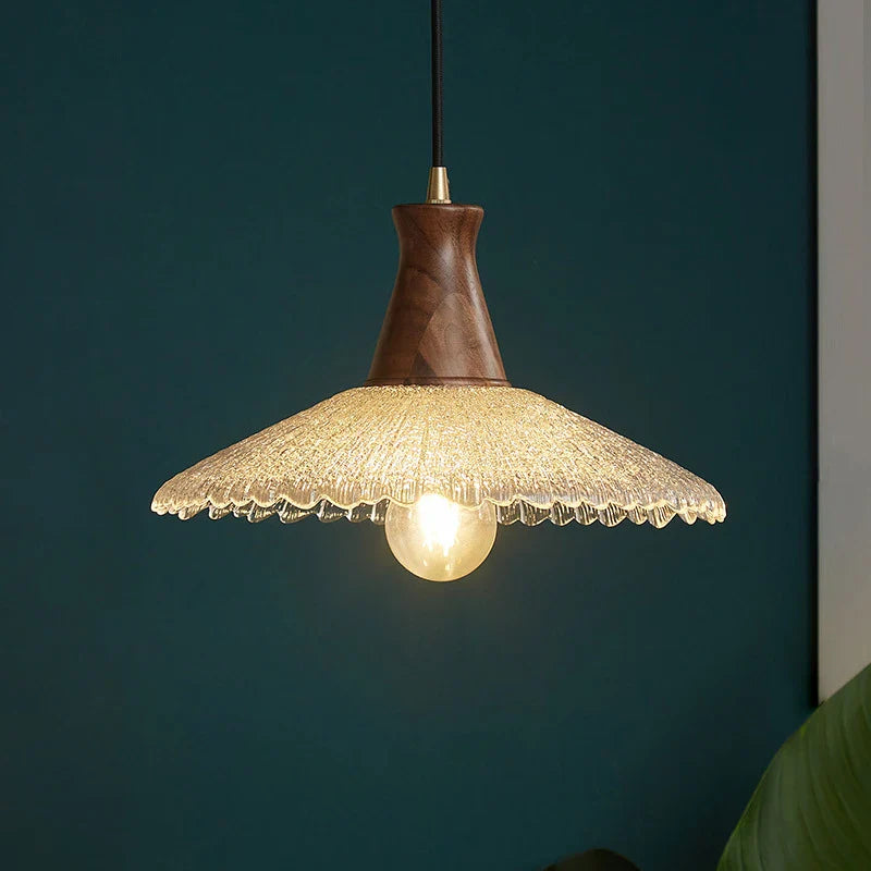 lámpara colgante suspensión en latón y vidrio para decoración interior