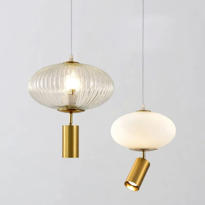 Lámpara colgante LED de vidrio diseño elegante