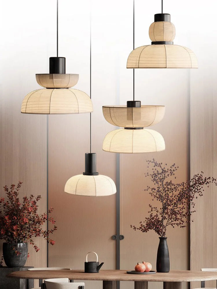lámpara wabi sabi minimalista led para restaurante bar