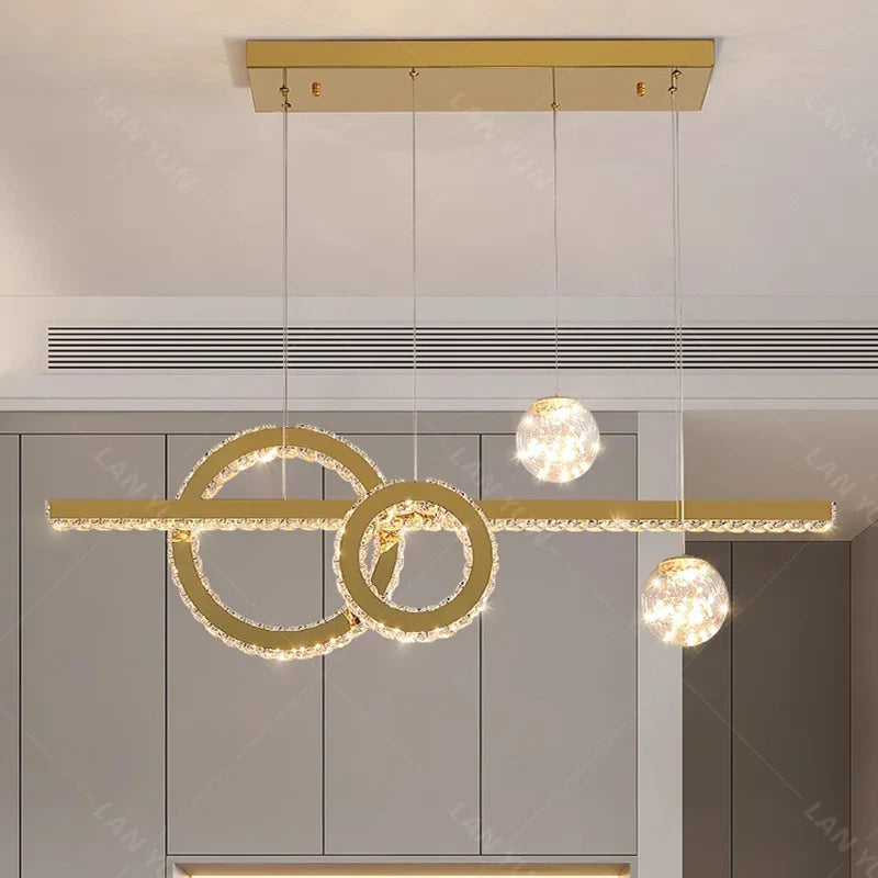 Lámpara moderna de cristal para iluminación interior