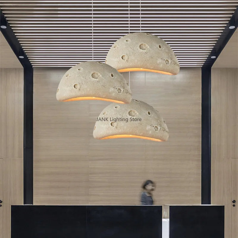 lámpara led minimalista wabi-sabi para decoración de loft y café