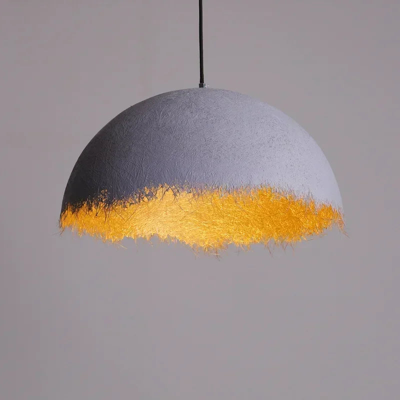 lustre LED creativo media luna diseñador italiano iluminación interior