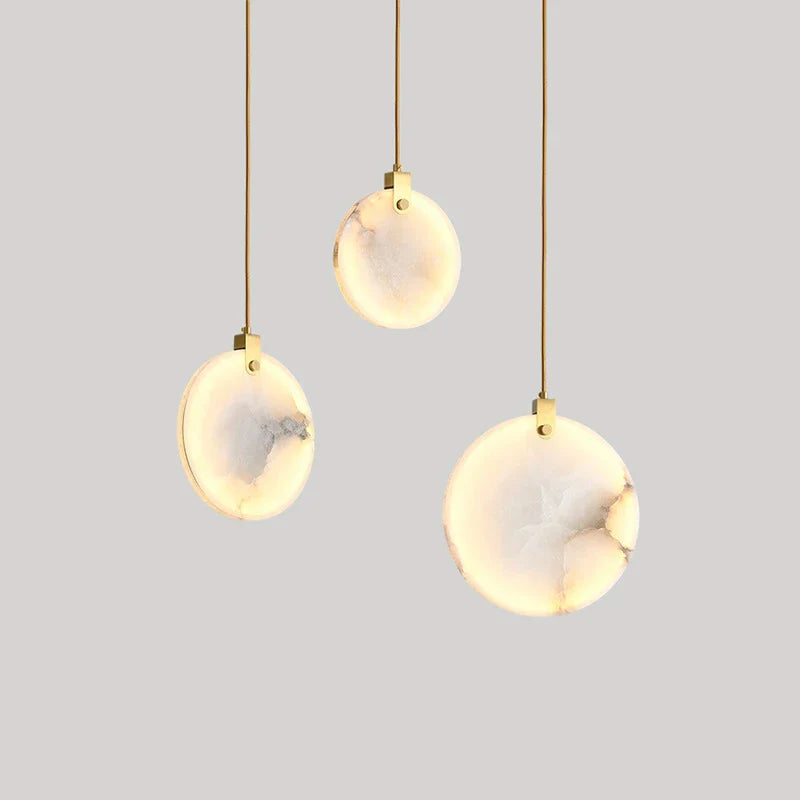 lámpara de techo moderna en mármol creativa led imitación lujo
