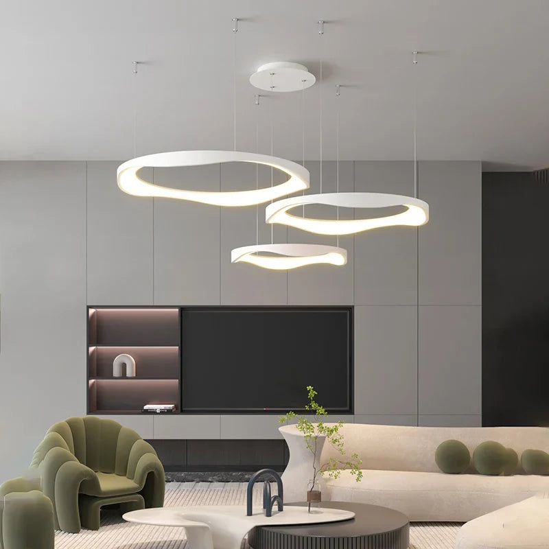 lámpara colgante moderna minimalista 2023 nórdica led acrílica creativa