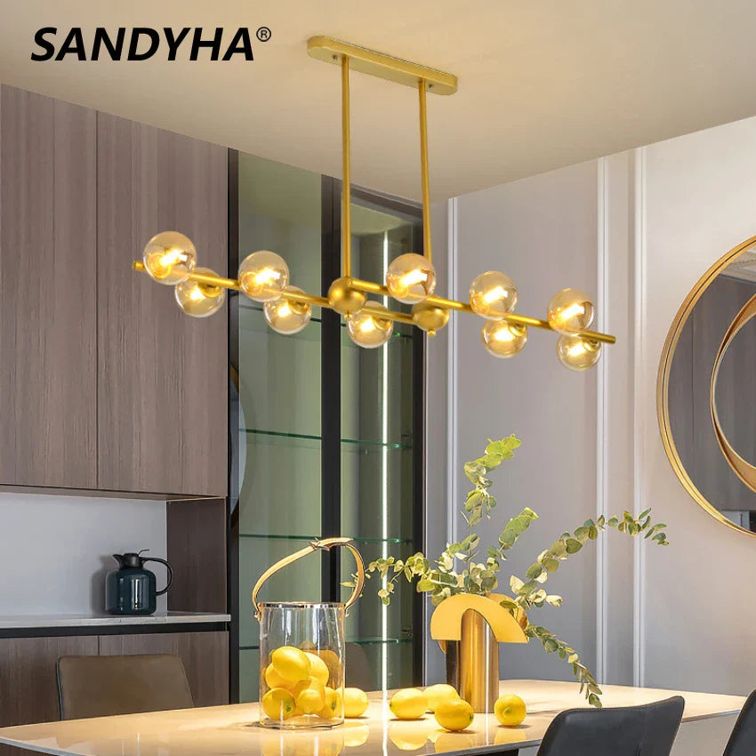 Lámpara elegante moderna colgante y luminosa