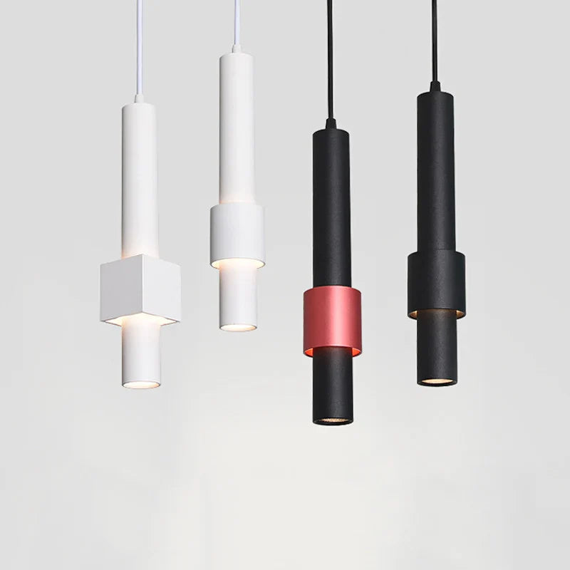 lámpara cilíndrica creativa para decoración industrial elegante