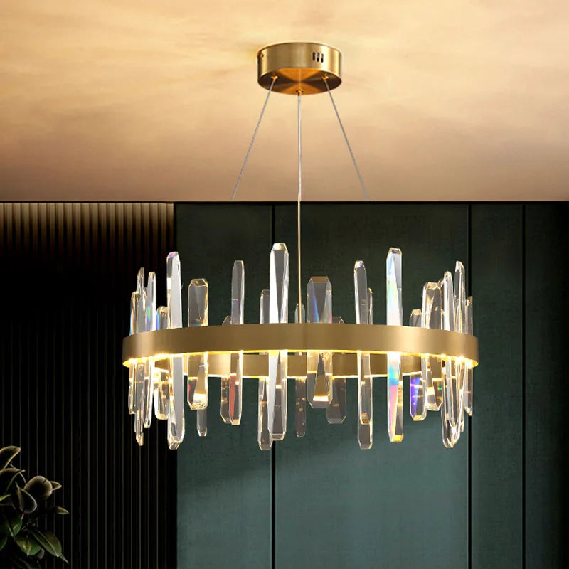 lámpara de techo en cristal LED diseño moderno para interior