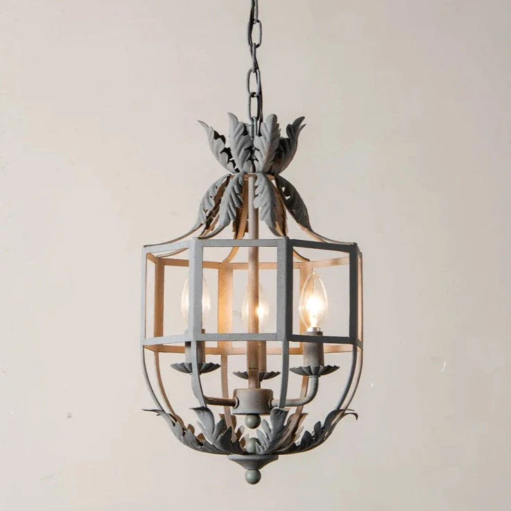 Lámpara colgante estilo loft americano vintage de hierro nórdico rural