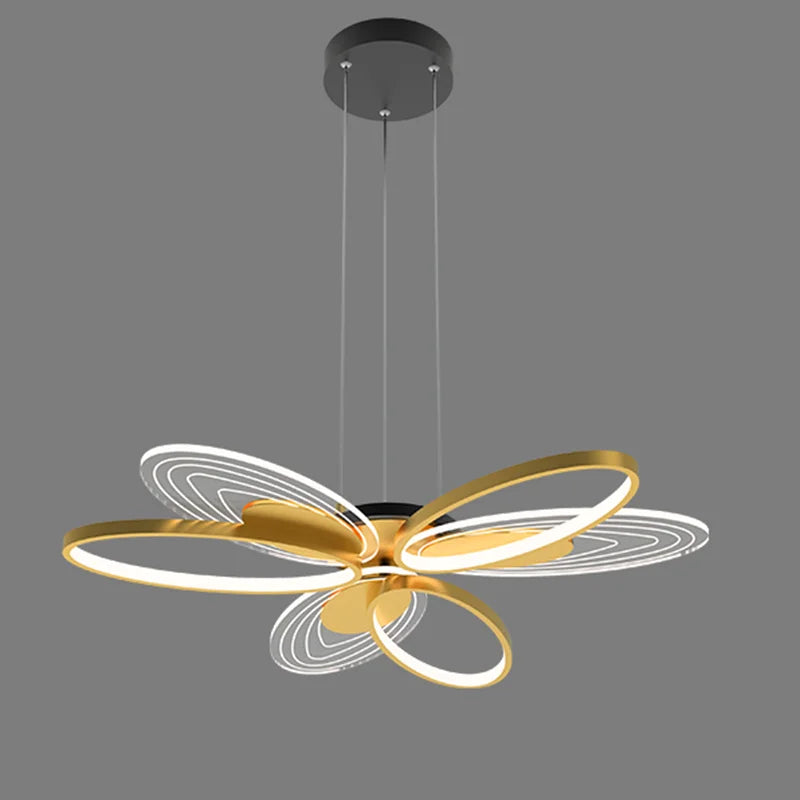 Lámpara colgante nórdica minimalista LED mariposa creativa suspendida