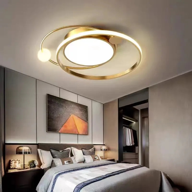 Lámpara de araña LED de diseño contemporáneo elegante