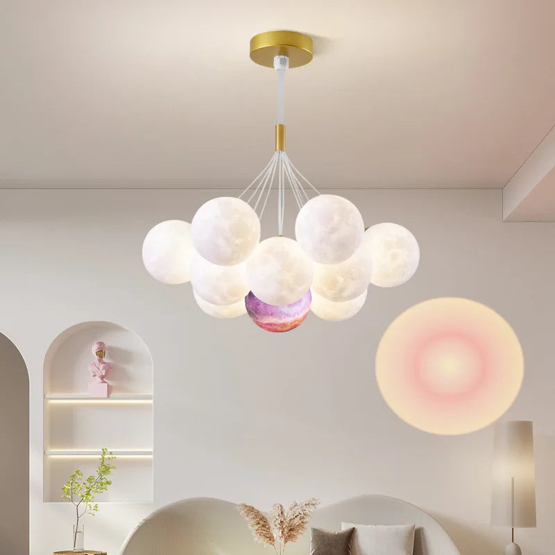 lustres modernos creativos para habitación infantil y sala
