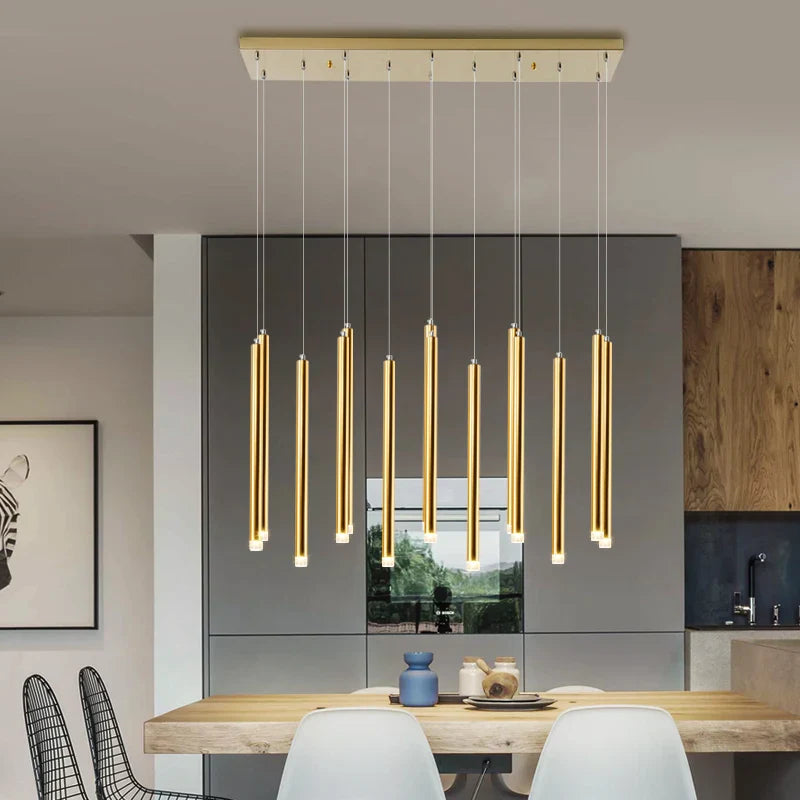 Lámpara de araña LED minimalista contemporánea chic