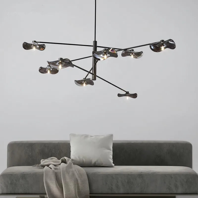 lustre en vidrio suspensión metal bombilla g4 altura ajustable