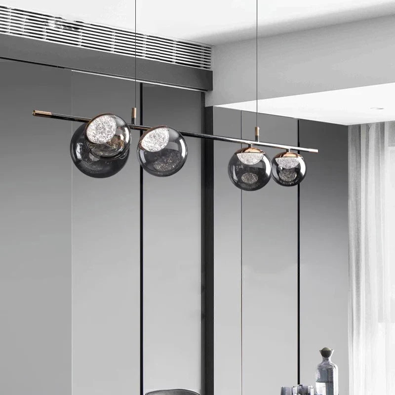 lámpara nórdica colgante iluminación interior