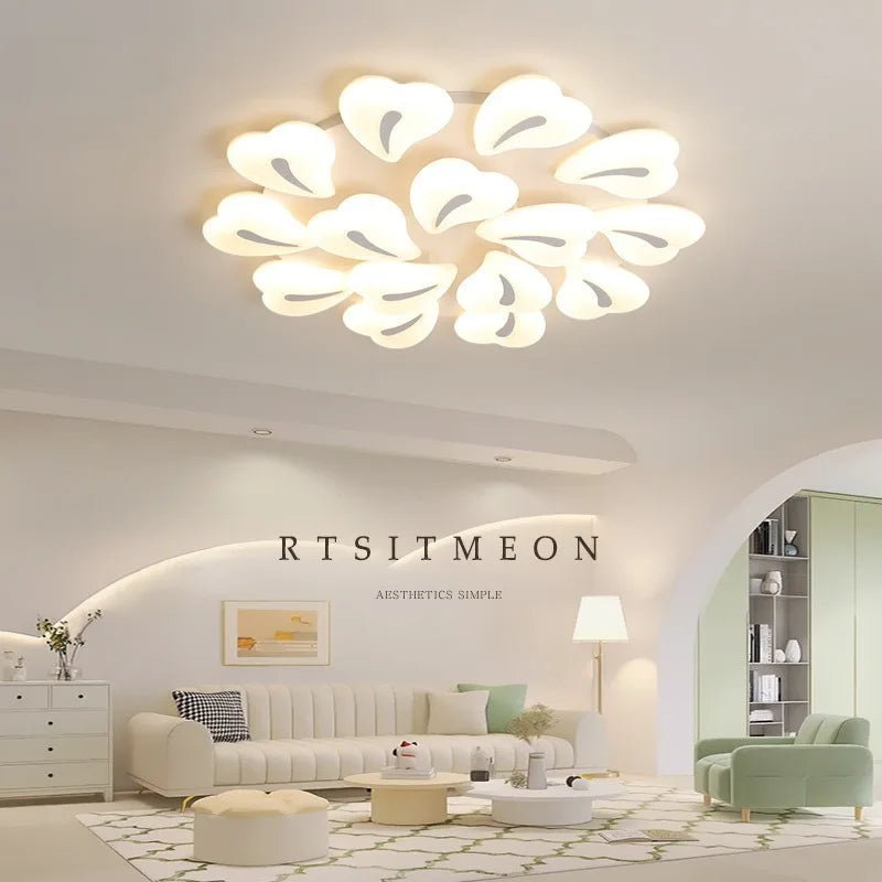 Lámpara de cristal LED moderna y limpia