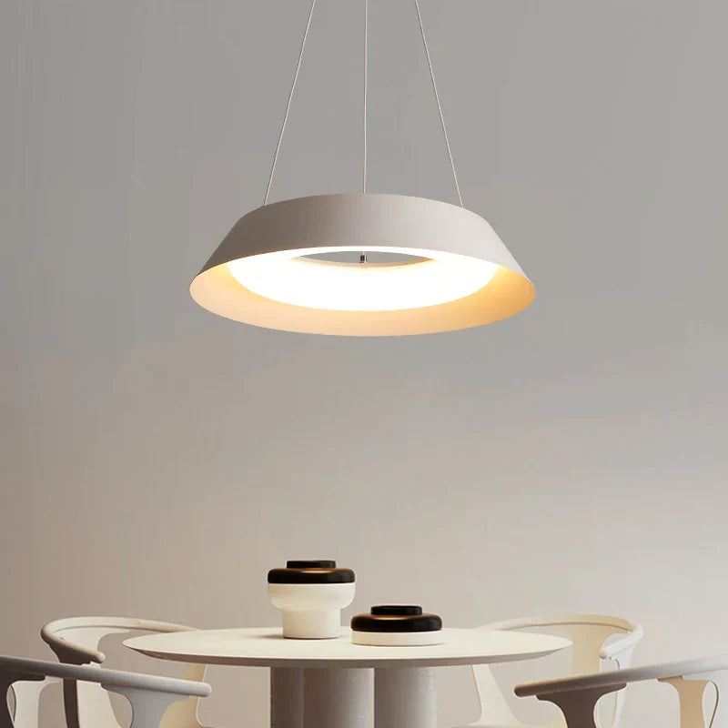 lámpara de techo led minimalista moderna creativa bar redonda colgante