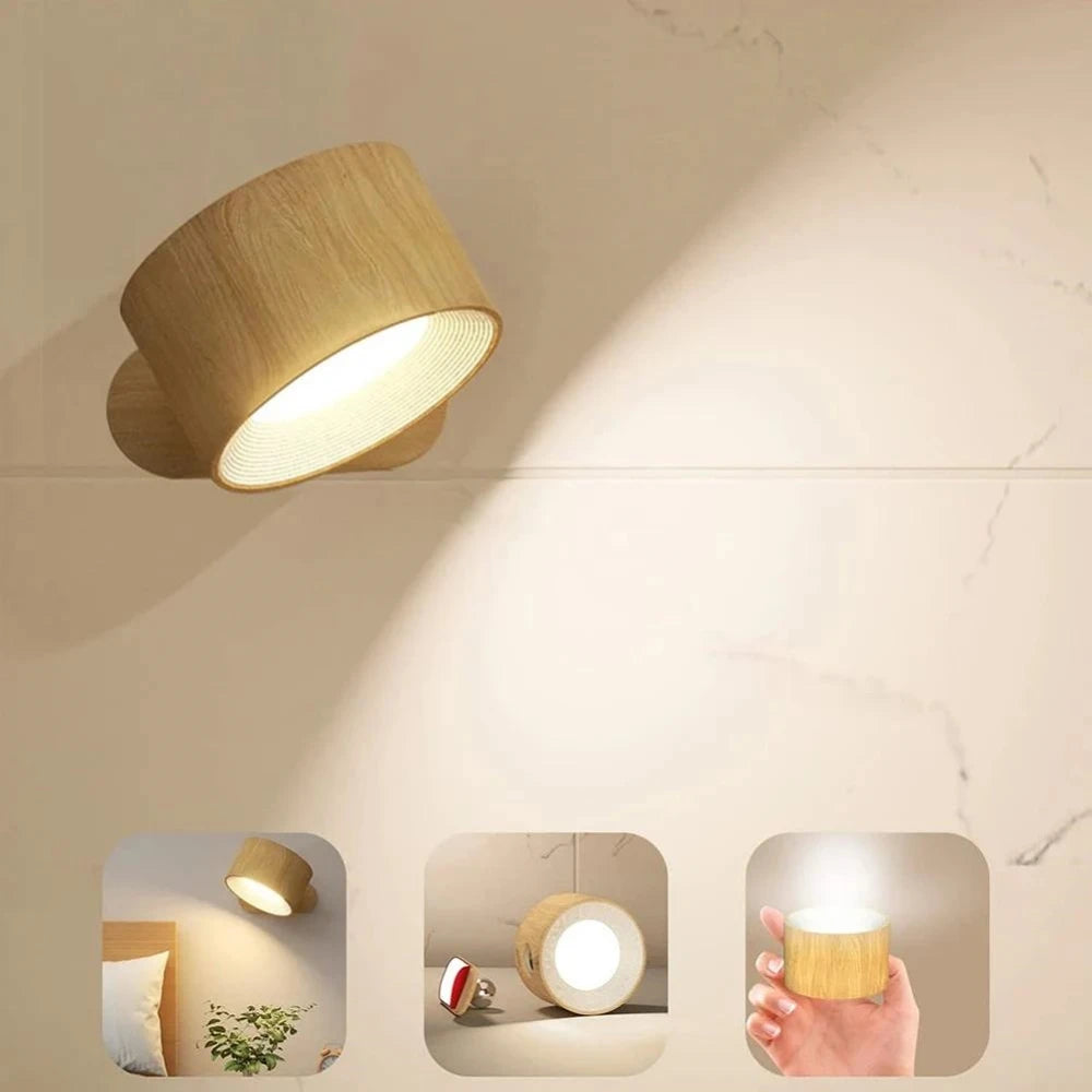 ASRTD Aplique de pared LED táctil con mando a distancia, inalámbrico, montaje magnético, para dormitorio, lámpara de lectura (Color: Negro (Control Remoto), Tamaño: 0-5W)