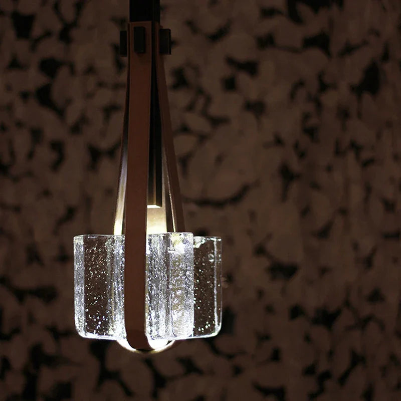 lámpara de techo de cristal diseño moderno para restaurantes, bares y cafeterías