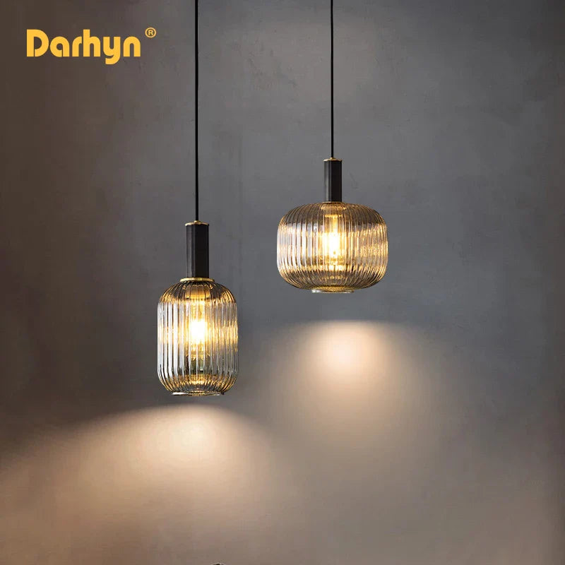 lámpara retro led de vidrio para decoración interior