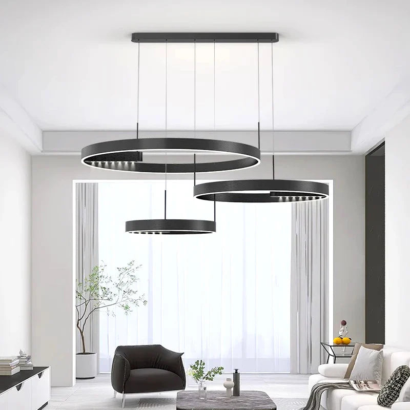Lámpara colgante moderna simple LED para iluminación interior