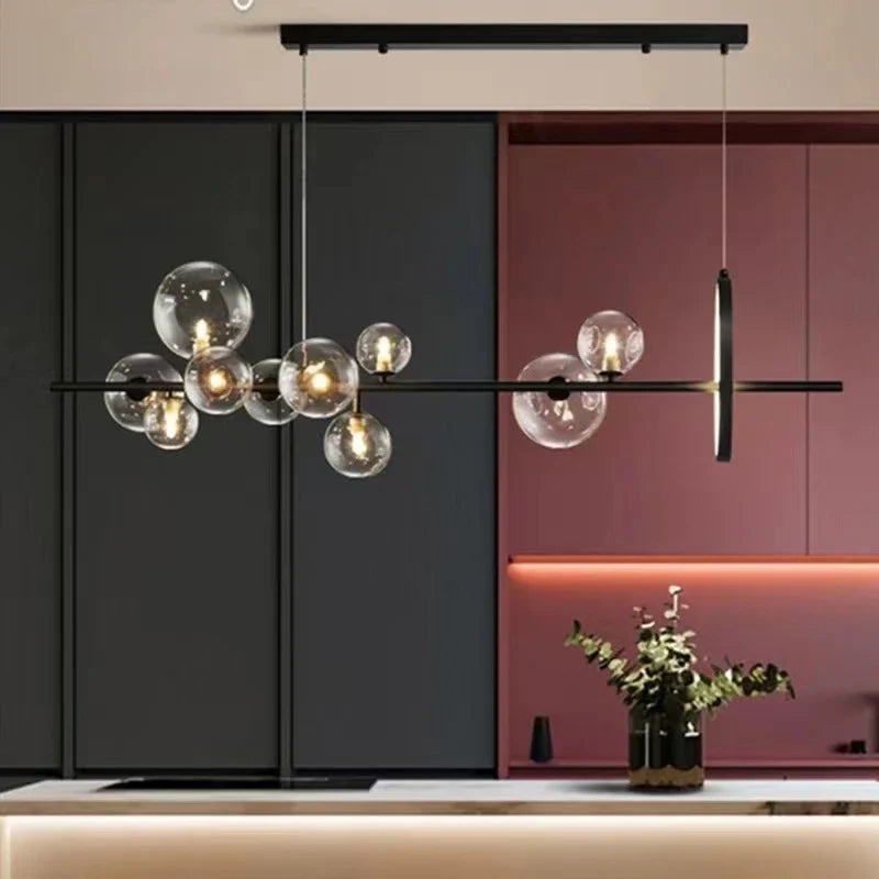 lámpara de vidrio diseño nórdico para iluminación moderna decorativa