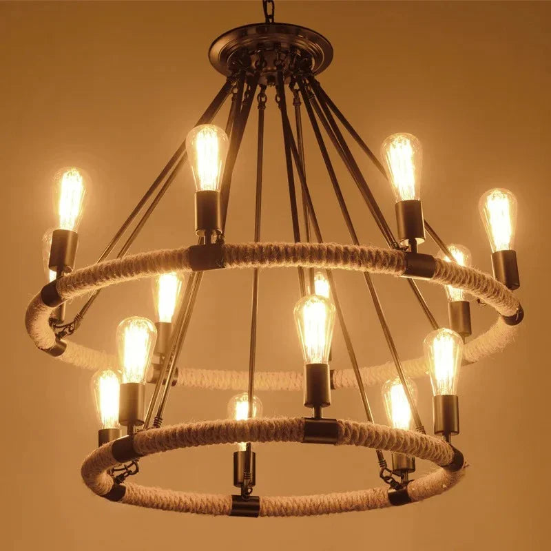 Lámpara colgante retro elegante contemporánea