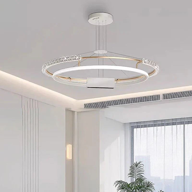 Lámpara colgante moderna de lujo LED para iluminación interior