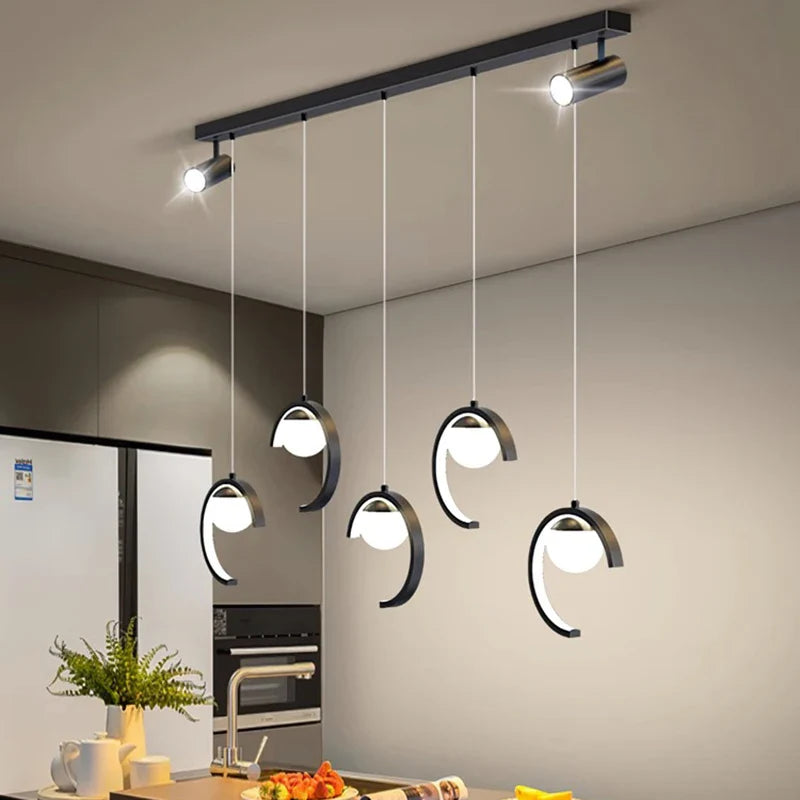 Lámpara colgante moderna para decoración interior iluminación suspendida