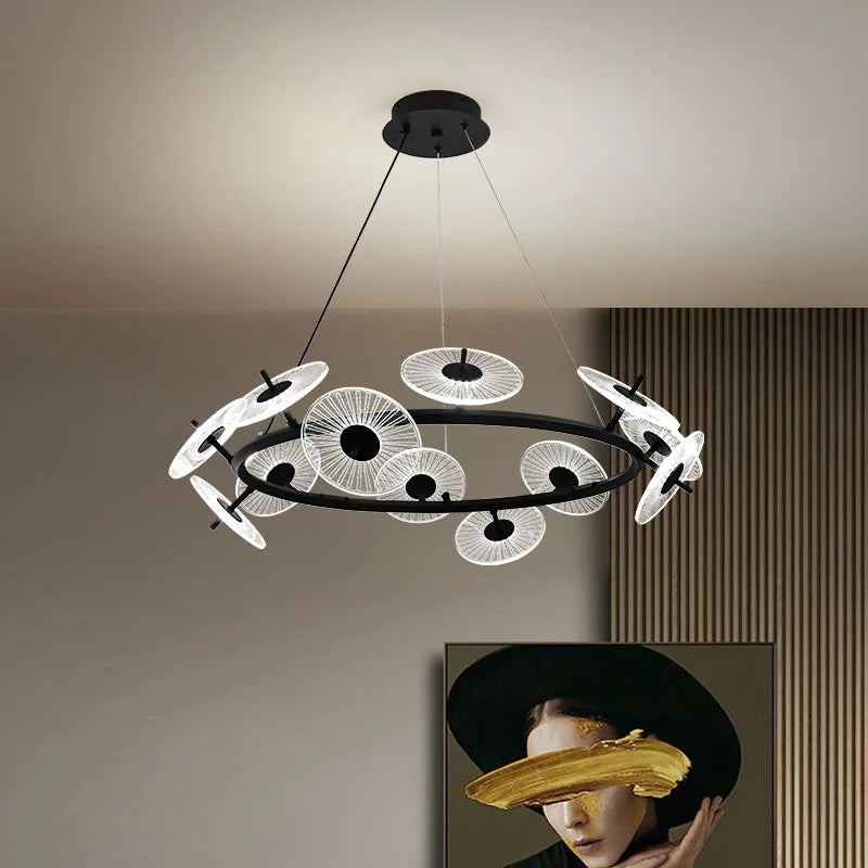 lámpara de techo moderna para iluminación interior diseño elegante