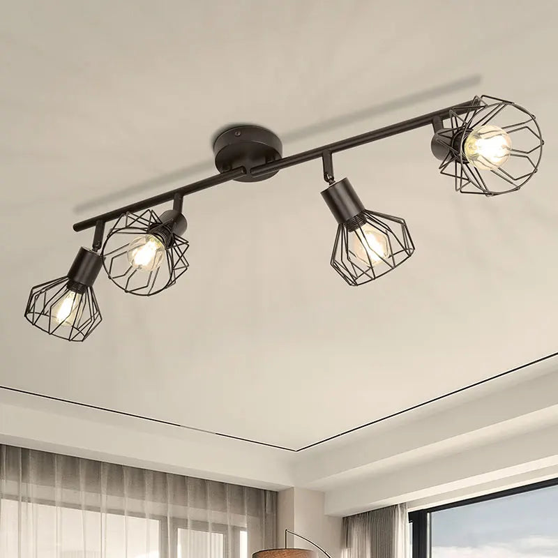 lámpara de metal con led iluminación interior ángulo ajustable decorativo