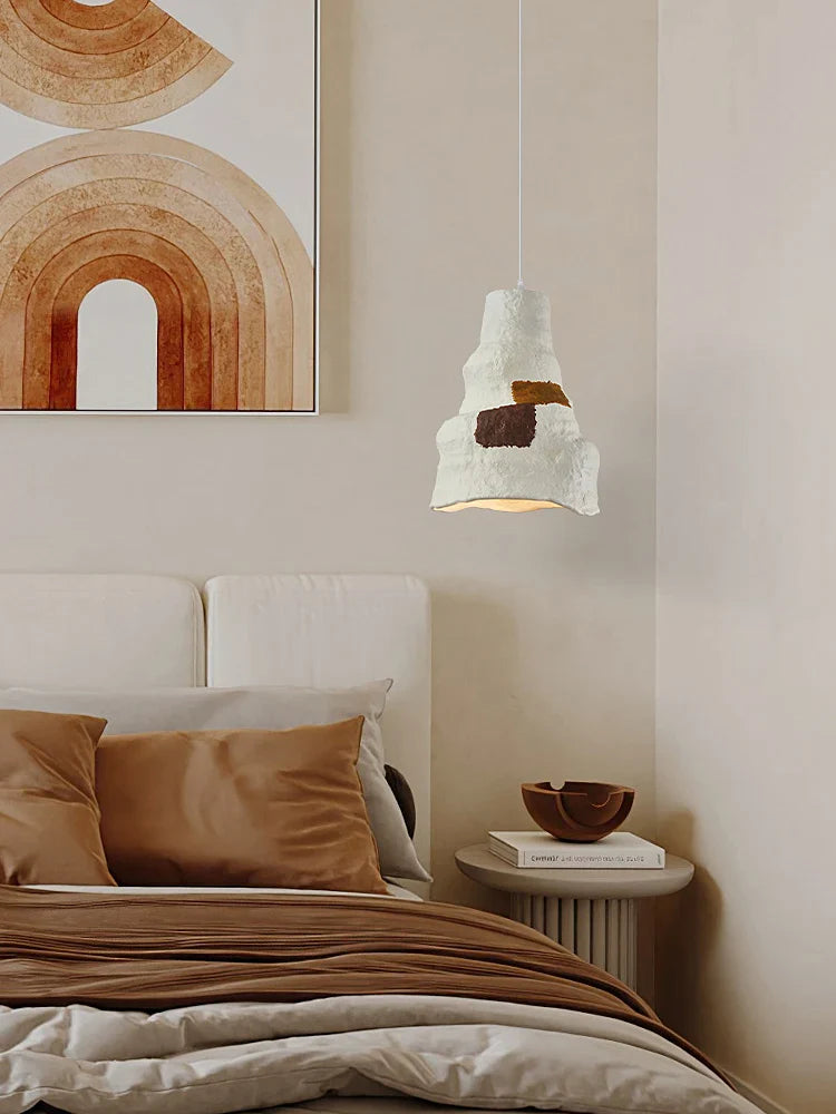 lámpara nórdica wabi sabi diseño moderno iluminación decorativa para café