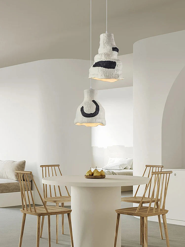 lámpara led nórdica wabi sabi minimalista para bar restaurante familia anfitriona
