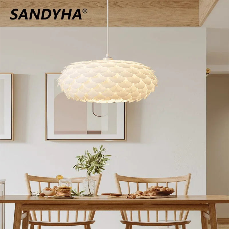 lámpara LED con forma de pez nórdica para decoración interior
