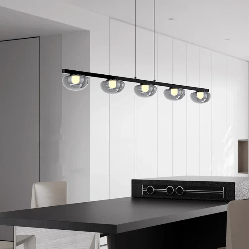 lámpara nórdica con lámparas colgantes para iluminación interior
