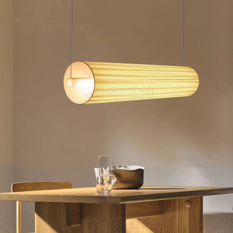 Lámpara colgante LED moderna de diseño en forma de cilindro