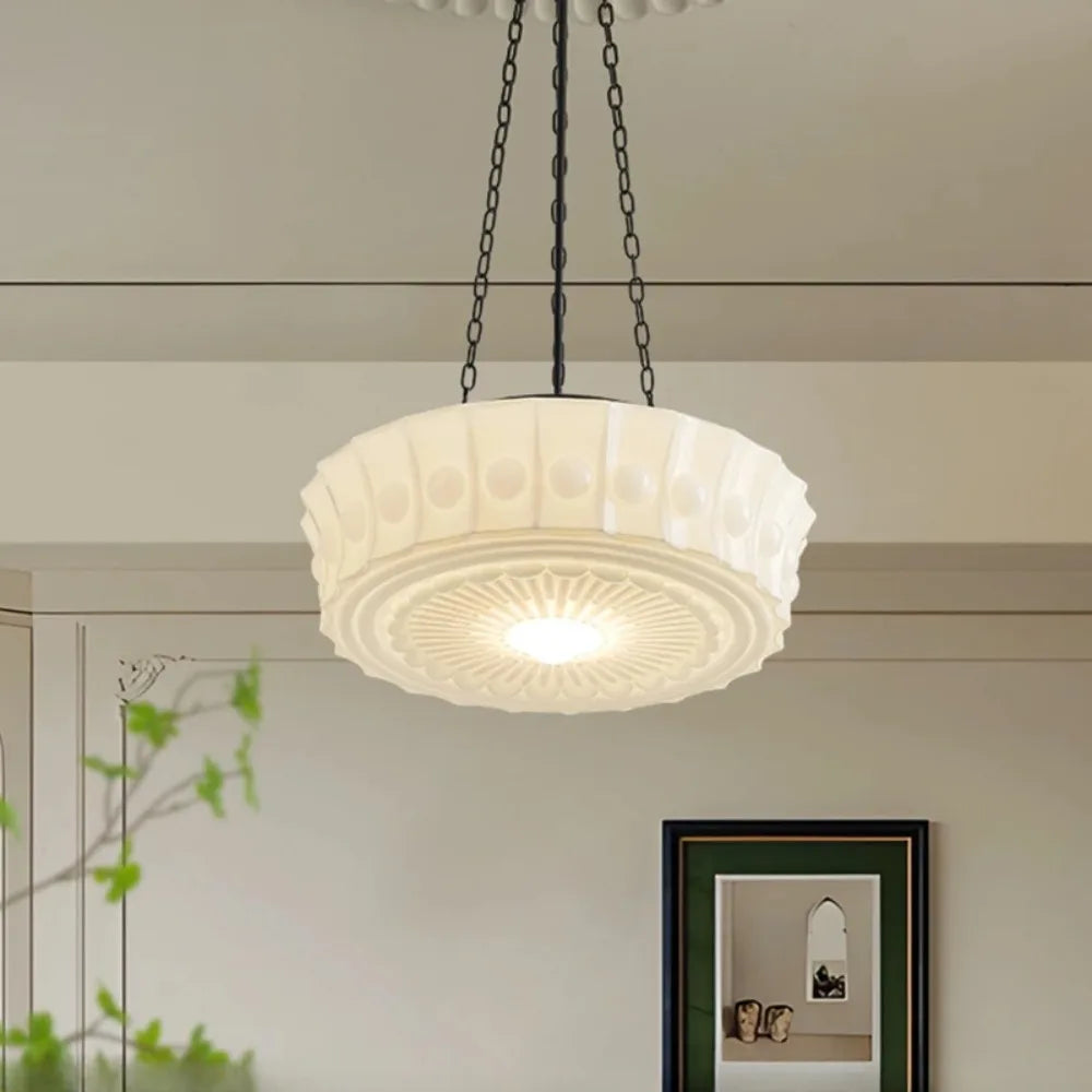Lámpara colgante diseño vidrio elegante