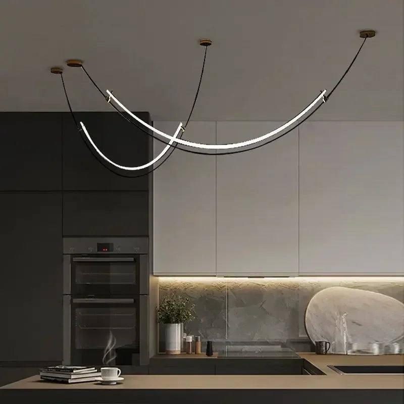 lámpara de techo colgante de diseño minimalista moderno para decoración interior