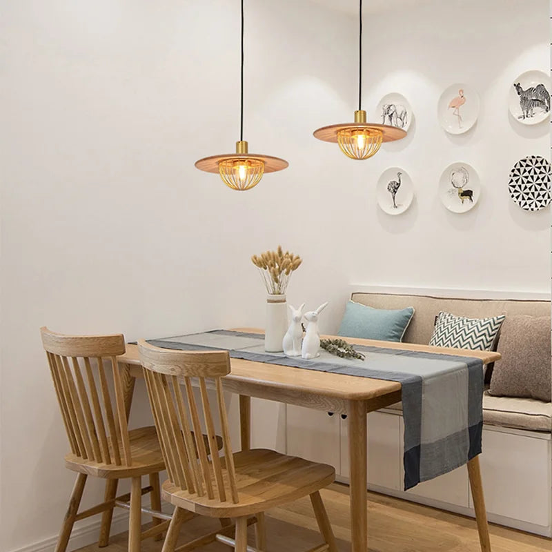 lámpara colgante retro led loft suspensión moderna luminaria