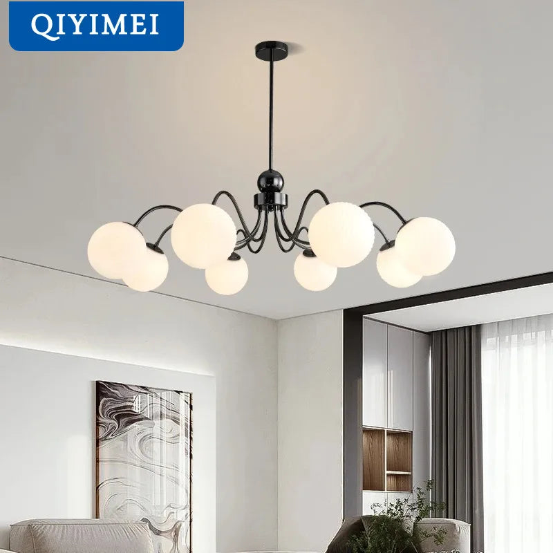 Lámpara LED ArtGlass elegante Qiyimei