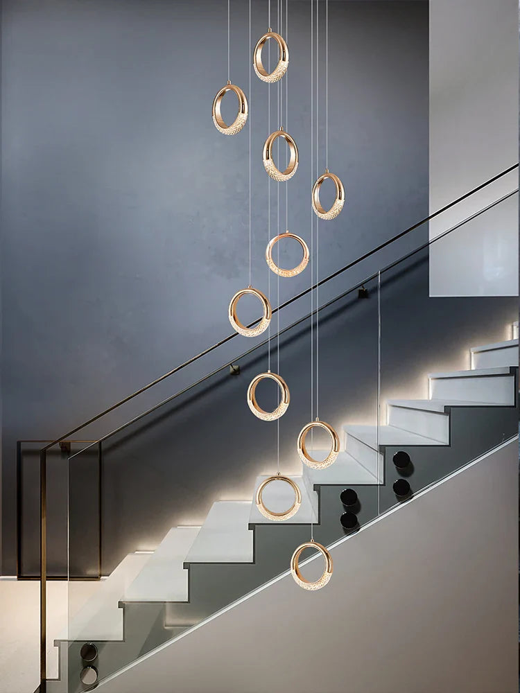 lámpara de techo LED diseño moderno para iluminación suspendida elegante
