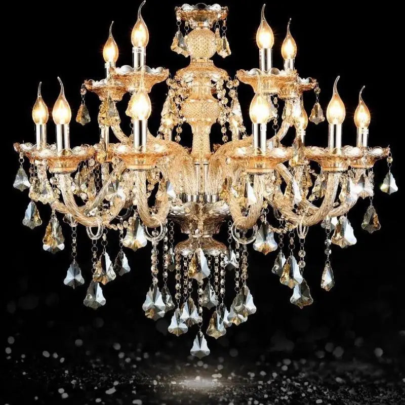 lámpara de cristal moderna para decoración interior elegante