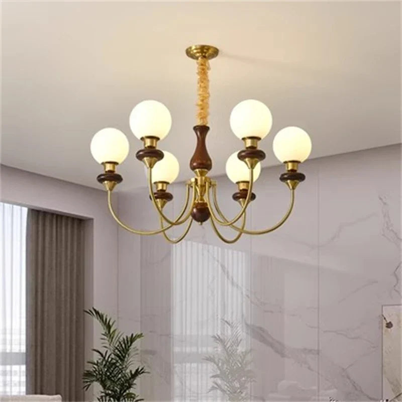 Lámpara colgante retro, diseño luminoso vintage