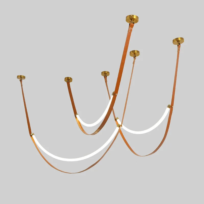 Lámpara de diseño italiano con lámpara LED tubular