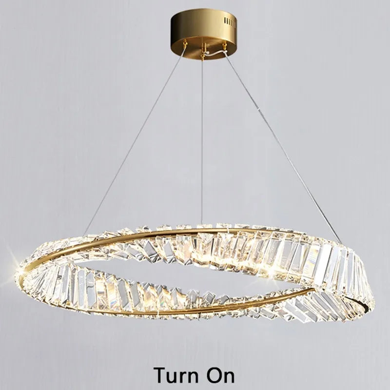 lámpara de lujo de cristal para una iluminación refinada