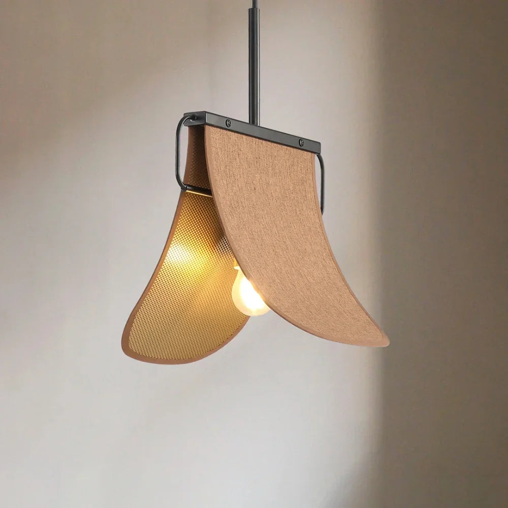 lámpara de tela estilo chino para restaurante y café