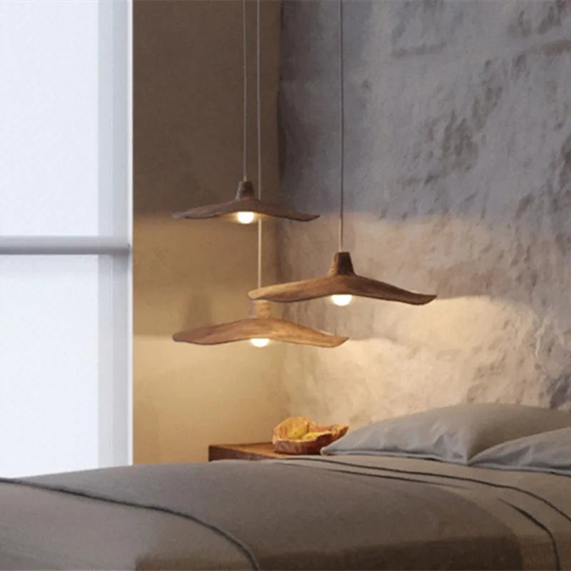 Lámpara vintage japonesa wabi sabi para decoración interior moderna
