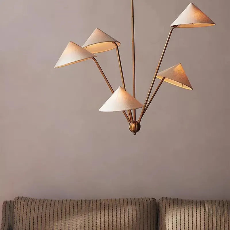 Lámpara de araña Japonesa Contemporánea y Minimalista