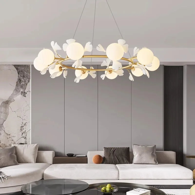 Lámpara colgante nórdica para iluminación interior salón
